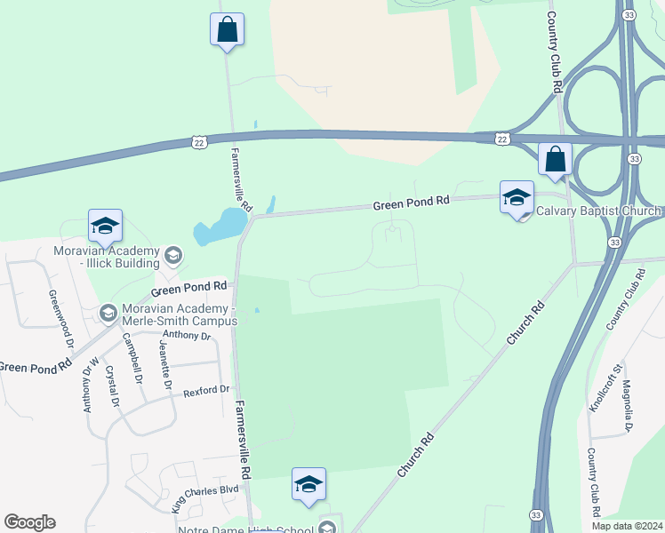 map of restaurants, bars, coffee shops, grocery stores, and more near 3943 Victors Way in Easton