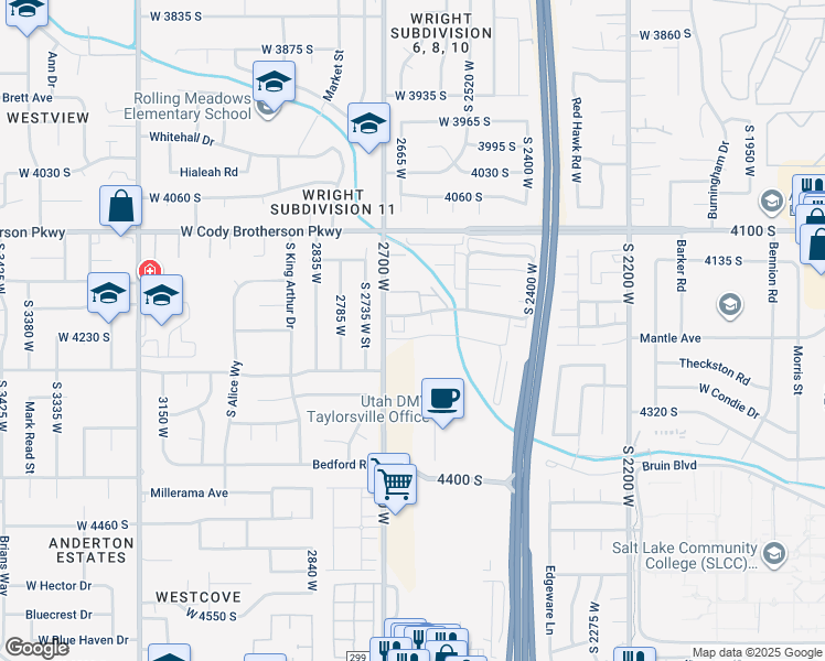 map of restaurants, bars, coffee shops, grocery stores, and more near 4219 Solitude Ridge in Salt Lake City
