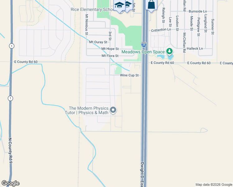 map of restaurants, bars, coffee shops, grocery stores, and more near 6576 Coralbell Street in Wellington