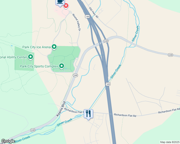map of restaurants, bars, coffee shops, grocery stores, and more near 4001 Kearns Boulevard in Park City