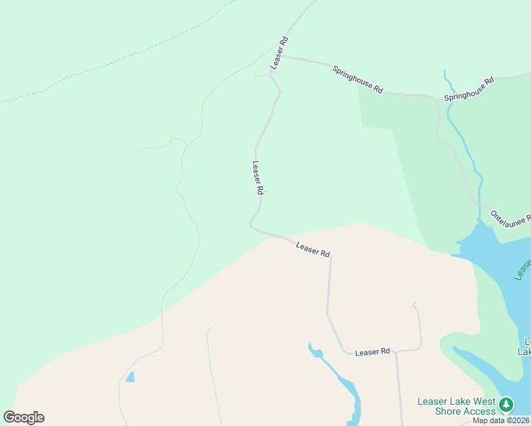 map of restaurants, bars, coffee shops, grocery stores, and more near 7990 Leaser Road in Kempton