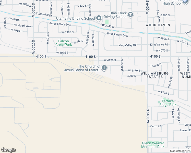 map of restaurants, bars, coffee shops, grocery stores, and more near 6763 West Smithson Circle in West Valley City