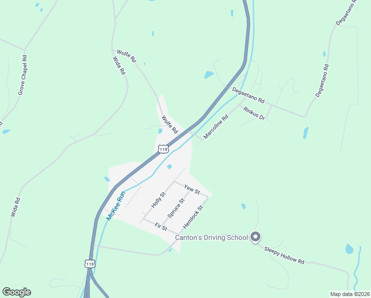 map of restaurants, bars, coffee shops, grocery stores, and more near 778 Route 119 Highway North in Indiana