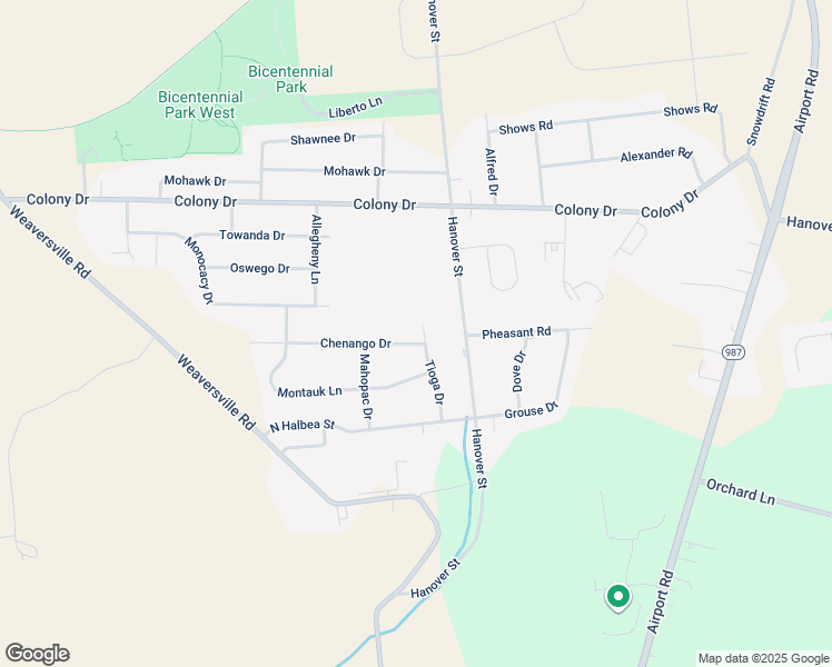 map of restaurants, bars, coffee shops, grocery stores, and more near 5640 Chenango Drive in Bethlehem