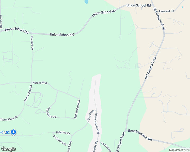 map of restaurants, bars, coffee shops, grocery stores, and more near 13498 Tierra Heights Road in Redding