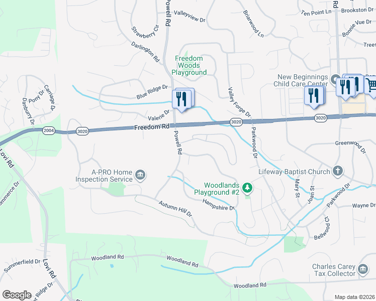 map of restaurants, bars, coffee shops, grocery stores, and more near 214 Hampshire Drive in Cranberry Township