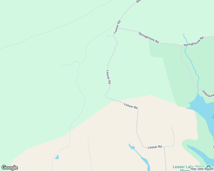 map of restaurants, bars, coffee shops, grocery stores, and more near 7990 Leaser Road in Kempton