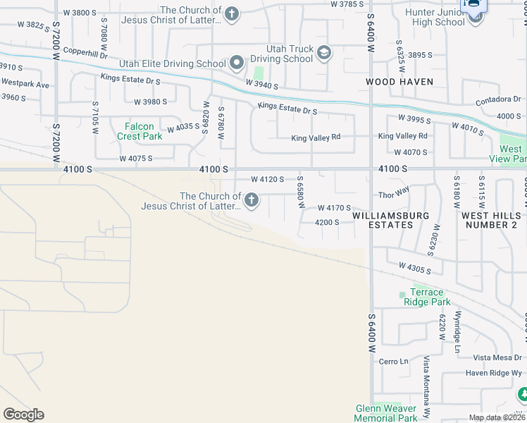 map of restaurants, bars, coffee shops, grocery stores, and more near 4186 South 6660 West in West Valley City