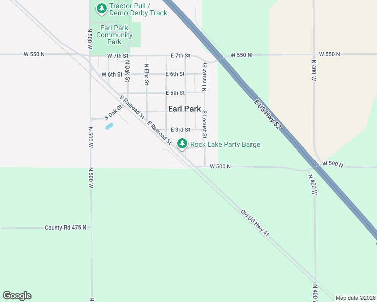 map of restaurants, bars, coffee shops, grocery stores, and more near 403 South Chestnut Street in Earl Park