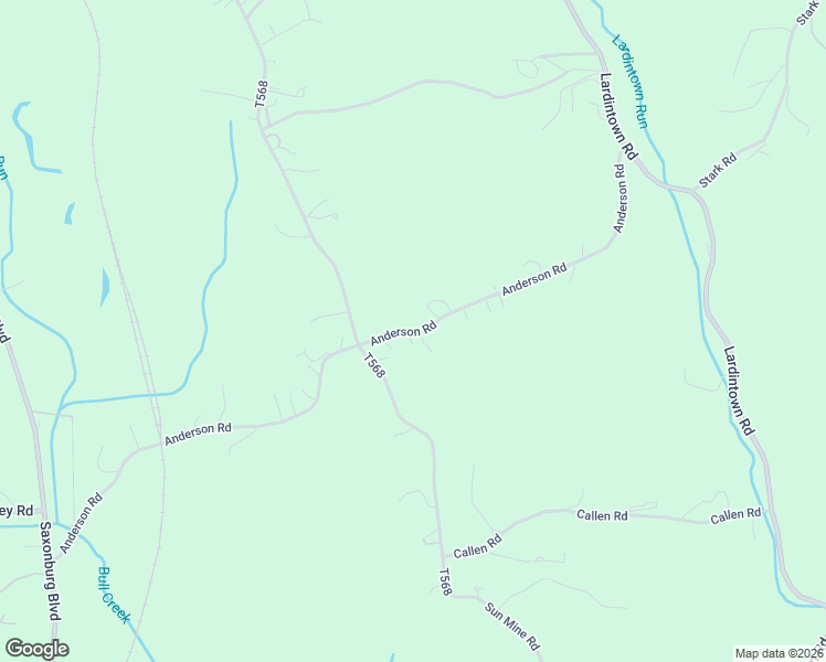 map of restaurants, bars, coffee shops, grocery stores, and more near 208 Anderson Road in Sarver