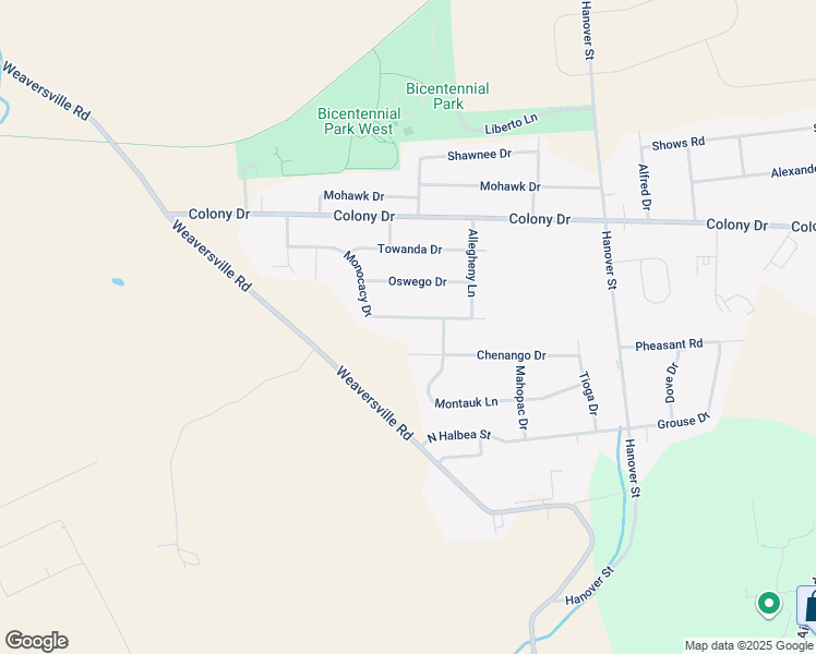 map of restaurants, bars, coffee shops, grocery stores, and more near 5471 Monocacy Drive in Bethlehem