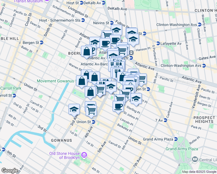 map of restaurants, bars, coffee shops, grocery stores, and more near 573 Willie McDonald Way in Brooklyn