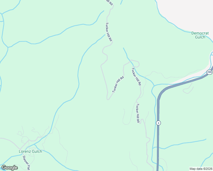 map of restaurants, bars, coffee shops, grocery stores, and more near Tucker Hill Road in Douglas City