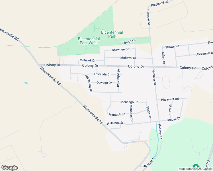 map of restaurants, bars, coffee shops, grocery stores, and more near 5455 Oswego Drive in Bethlehem