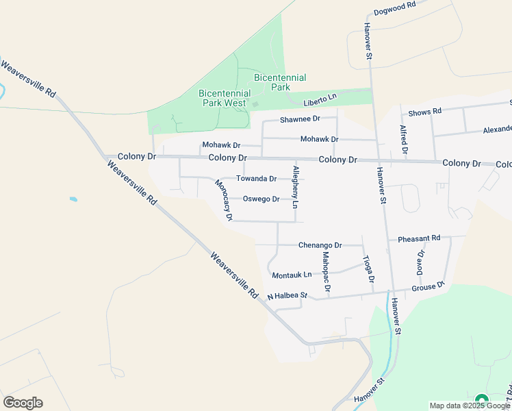 map of restaurants, bars, coffee shops, grocery stores, and more near 5435 Oswego Drive in Bethlehem