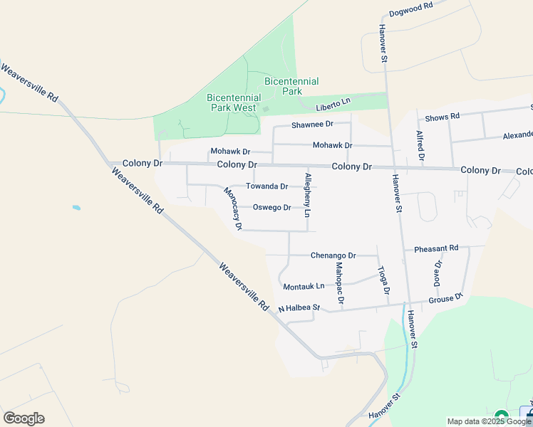 map of restaurants, bars, coffee shops, grocery stores, and more near 5435 Oswego Drive in Bethlehem