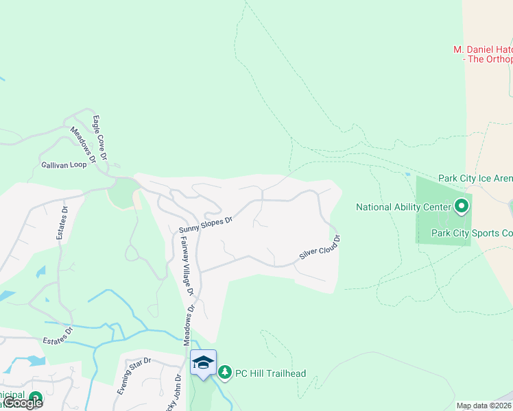 map of restaurants, bars, coffee shops, grocery stores, and more near 3079 Fairway Hills Court in Park City