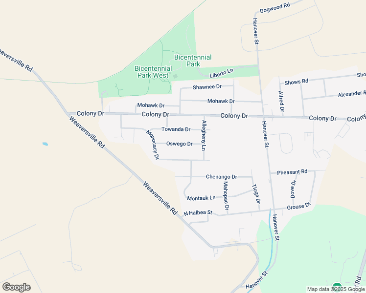 map of restaurants, bars, coffee shops, grocery stores, and more near 5455 Oswego Drive in Bethlehem