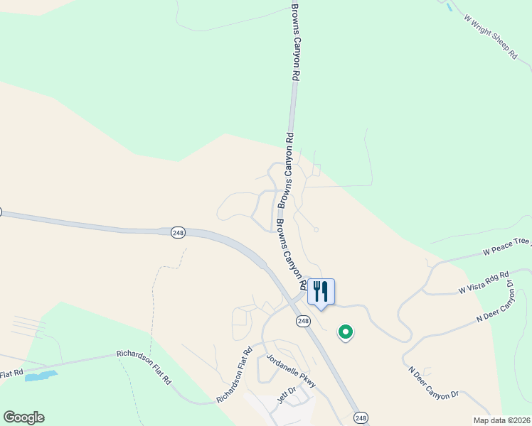 map of restaurants, bars, coffee shops, grocery stores, and more near 14311 North Buck Horn Trail in Kamas