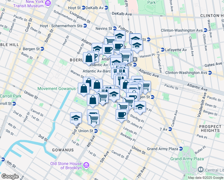 map of restaurants, bars, coffee shops, grocery stores, and more near 573 Willie McDonald Way in Brooklyn