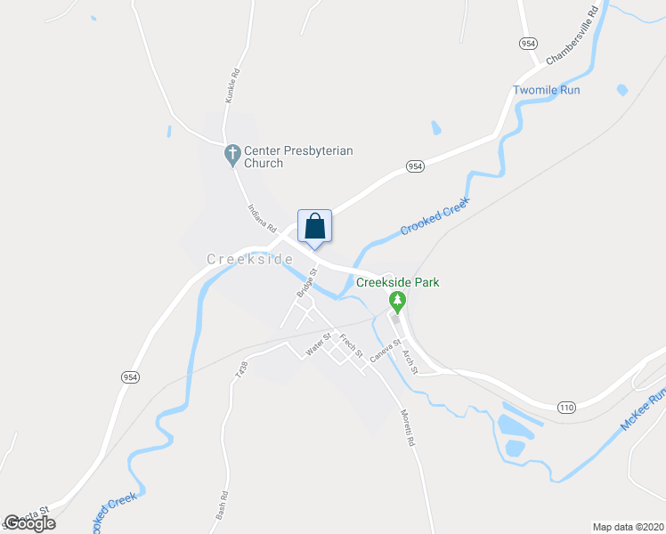 map of restaurants, bars, coffee shops, grocery stores, and more near 363 Indiana Road in Creekside