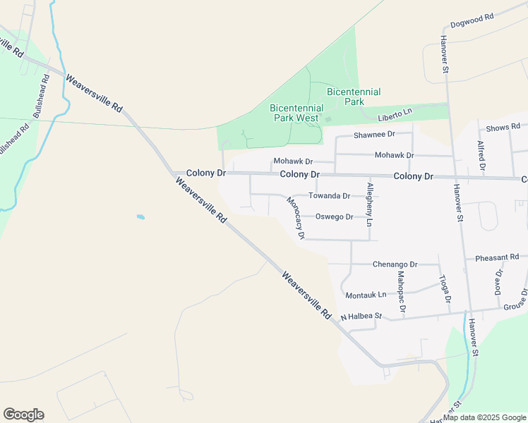 map of restaurants, bars, coffee shops, grocery stores, and more near 6530 Paupack Circle in Bethlehem