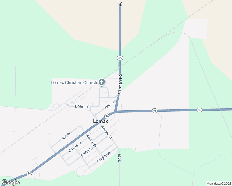 map of restaurants, bars, coffee shops, grocery stores, and more near Russell Street in Lomax