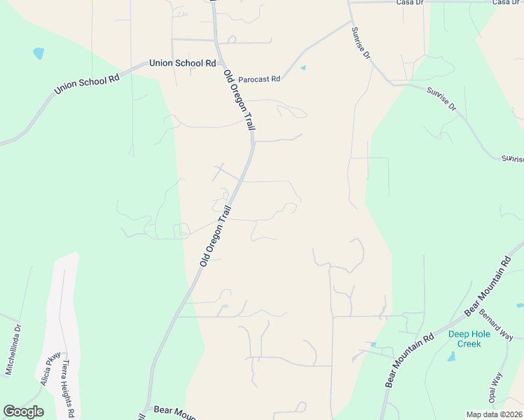 map of restaurants, bars, coffee shops, grocery stores, and more near 20048 Miller Butte Road in Redding