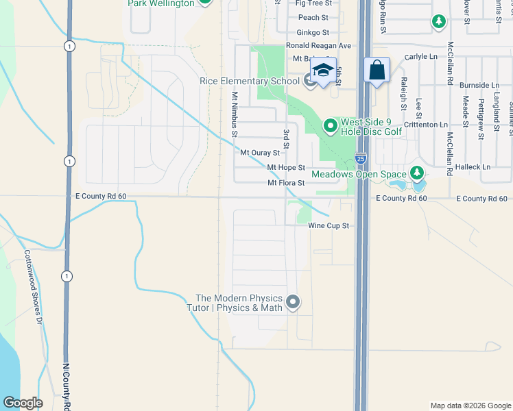 map of restaurants, bars, coffee shops, grocery stores, and more near 3678 Wine Cup Street in Wellington