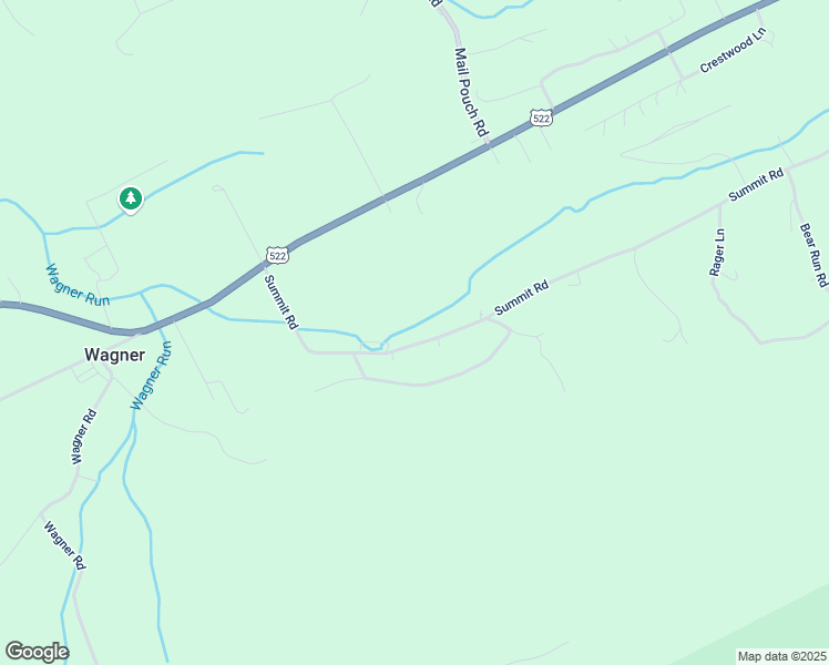 map of restaurants, bars, coffee shops, grocery stores, and more near 233 Summit Road in McClure