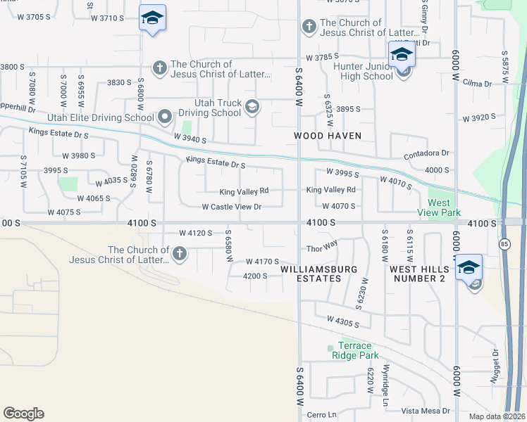 map of restaurants, bars, coffee shops, grocery stores, and more near in West Valley City