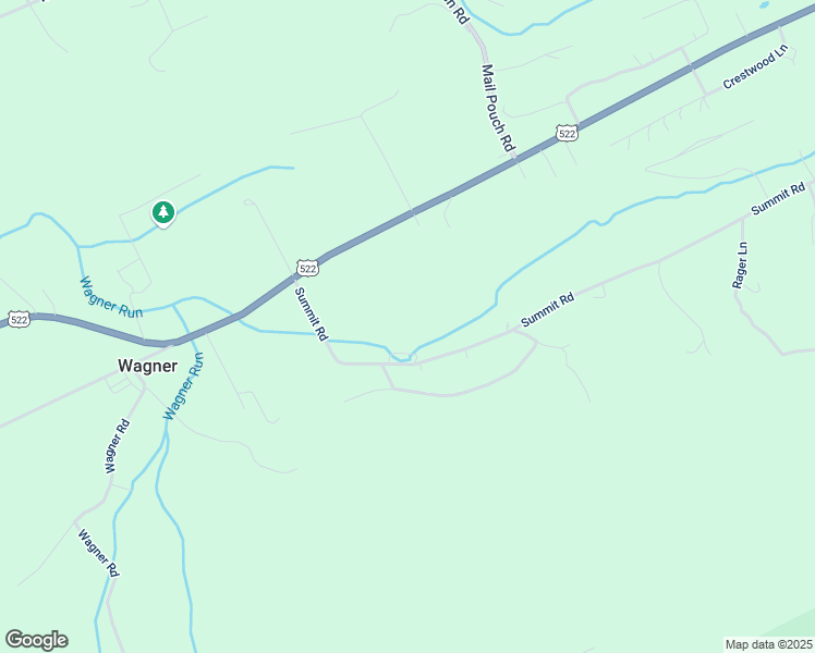 map of restaurants, bars, coffee shops, grocery stores, and more near 169 Summit Road in McClure
