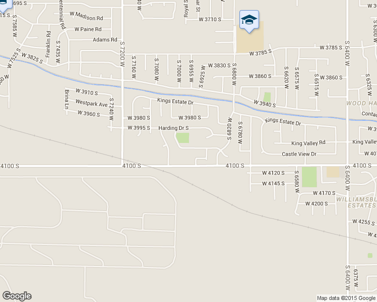 map of restaurants, bars, coffee shops, grocery stores, and more near 6973 W 4065 S in West Valley City