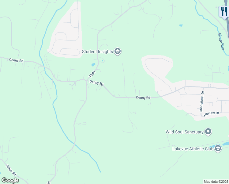 map of restaurants, bars, coffee shops, grocery stores, and more near 189 Denny Road in Valencia