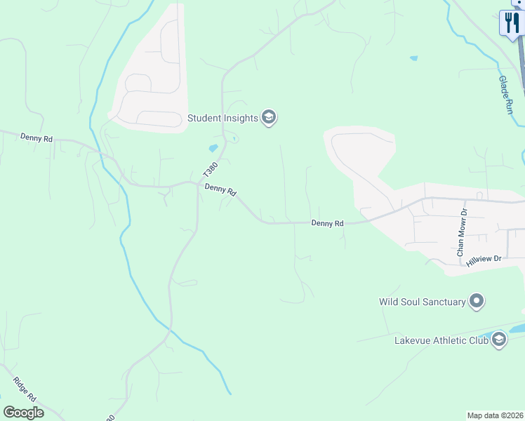 map of restaurants, bars, coffee shops, grocery stores, and more near 189 Denny Rd in Valencia