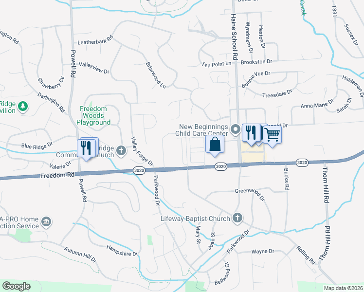 map of restaurants, bars, coffee shops, grocery stores, and more near 319 Trafalgar Square in Cranberry Township