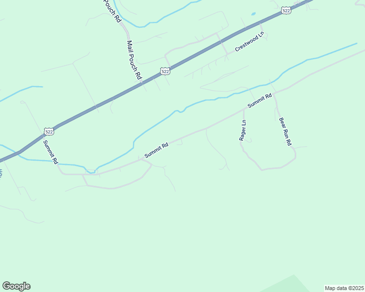 map of restaurants, bars, coffee shops, grocery stores, and more near Summit Road in McClure