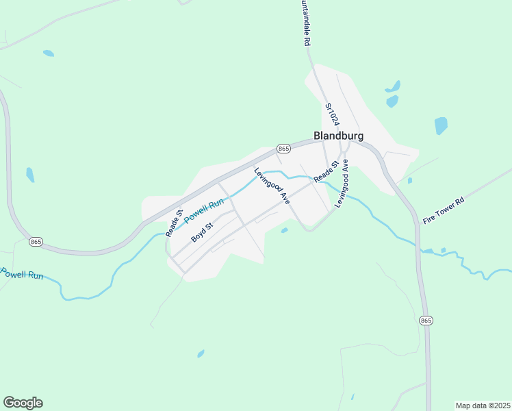 map of restaurants, bars, coffee shops, grocery stores, and more near in Blandburg