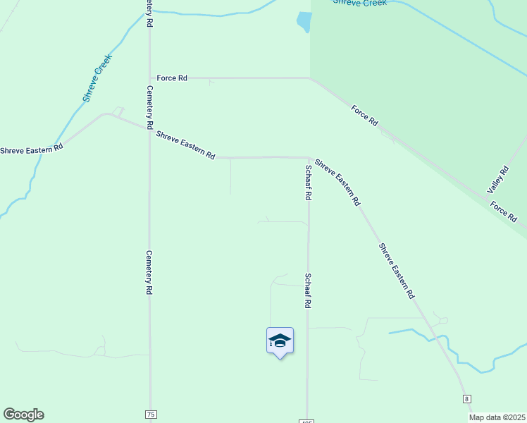 map of restaurants, bars, coffee shops, grocery stores, and more near 9525 Schaaf Road in Shreve
