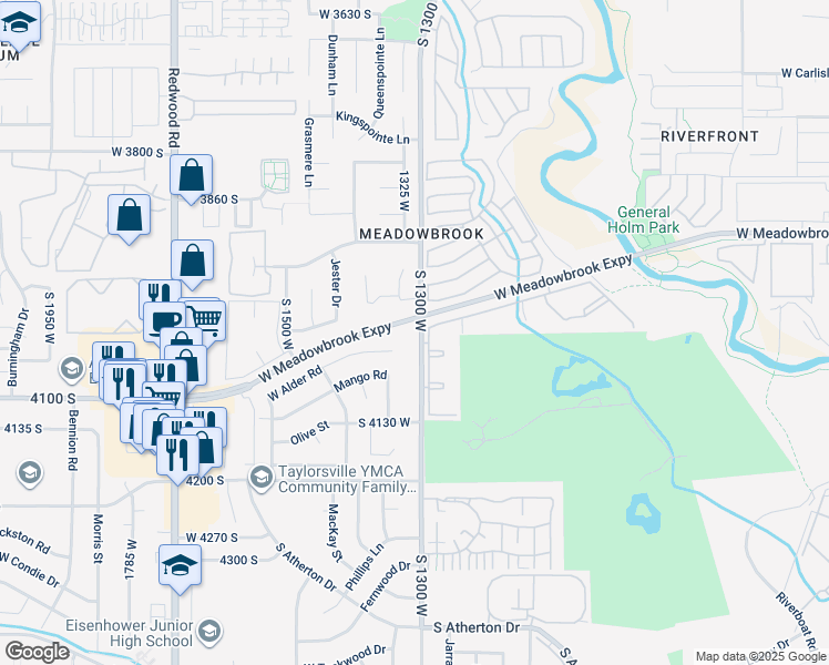 map of restaurants, bars, coffee shops, grocery stores, and more near in West Valley City