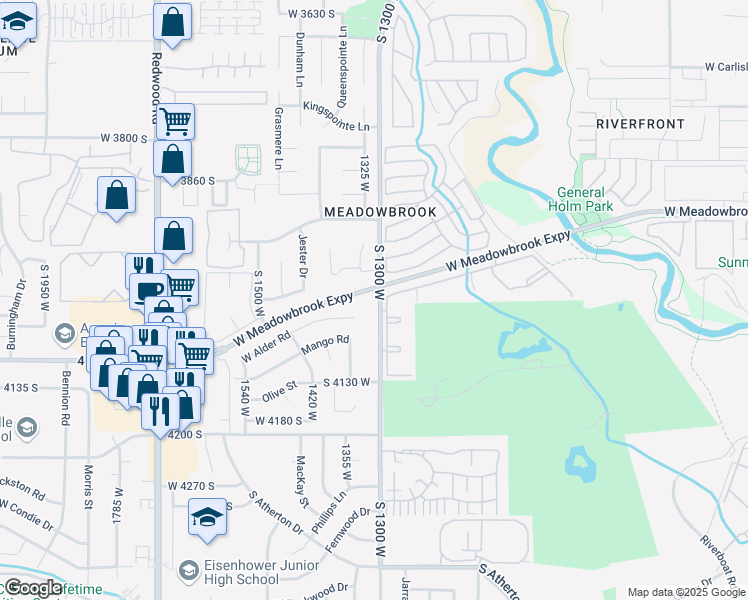 map of restaurants, bars, coffee shops, grocery stores, and more near in West Valley City