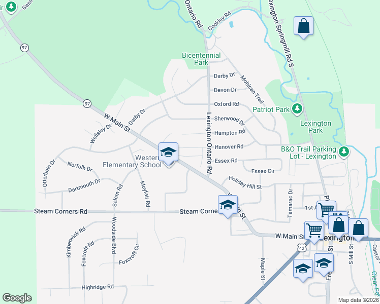 map of restaurants, bars, coffee shops, grocery stores, and more near 402 Chapman Way in Lexington