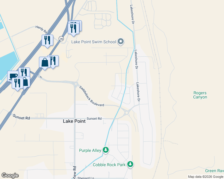 map of restaurants, bars, coffee shops, grocery stores, and more near 8561 Lake Shore Drive in Tooele