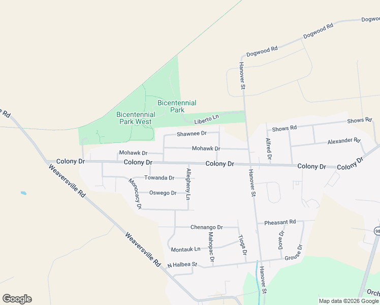 map of restaurants, bars, coffee shops, grocery stores, and more near 5554 Mohawk Drive in Bethlehem