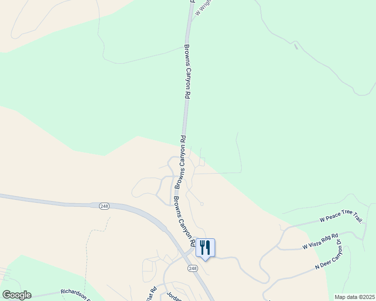 map of restaurants, bars, coffee shops, grocery stores, and more near 14531 North Asher Way in Hideout