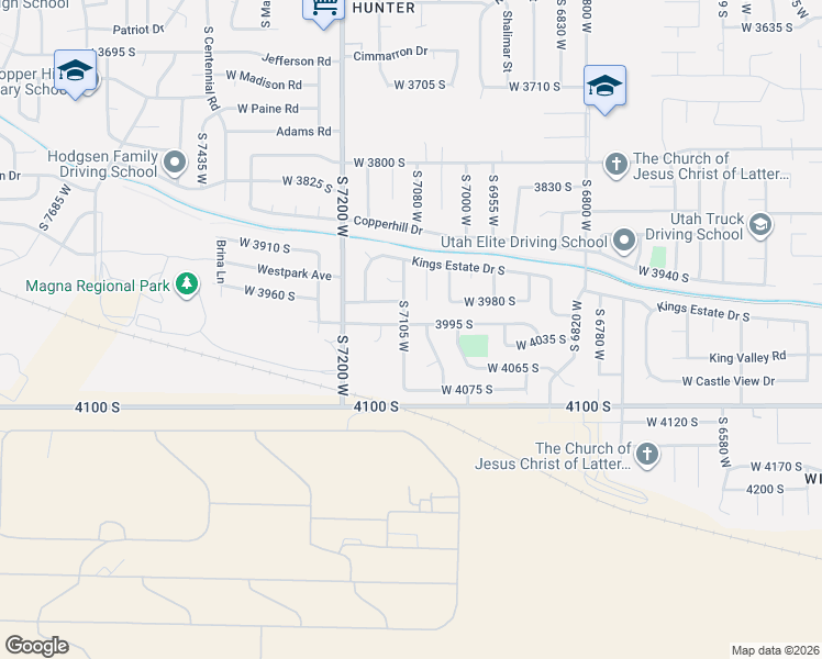 map of restaurants, bars, coffee shops, grocery stores, and more near 7089 Harding Drive South in Salt Lake City