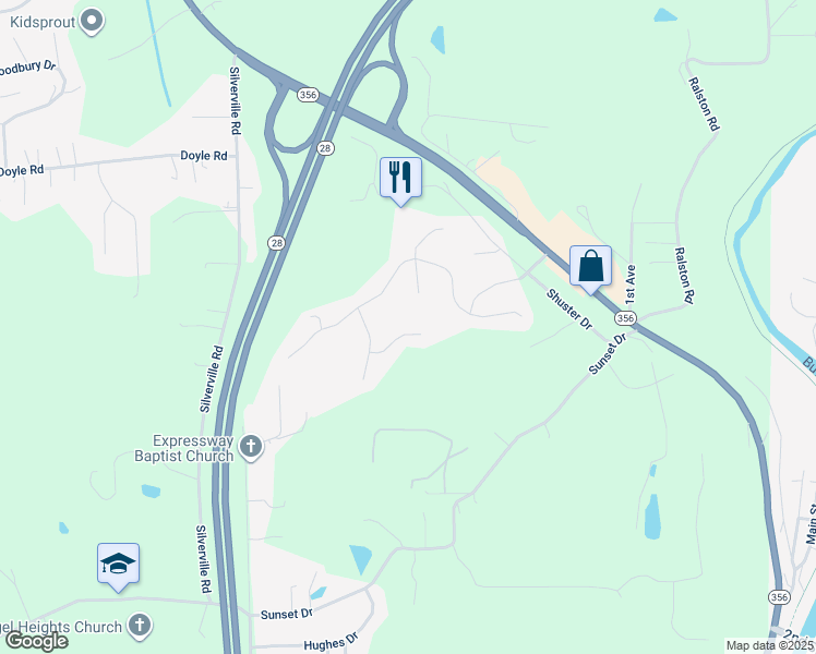 map of restaurants, bars, coffee shops, grocery stores, and more near 109 Cherokee Court in Freeport
