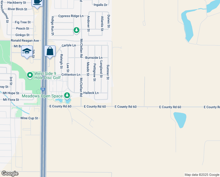 map of restaurants, bars, coffee shops, grocery stores, and more near 6822 Sumner Street in Wellington