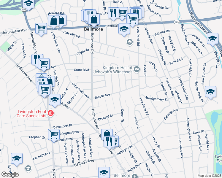 1496 Horseshoe Drive, Calverton NY Walk Score
