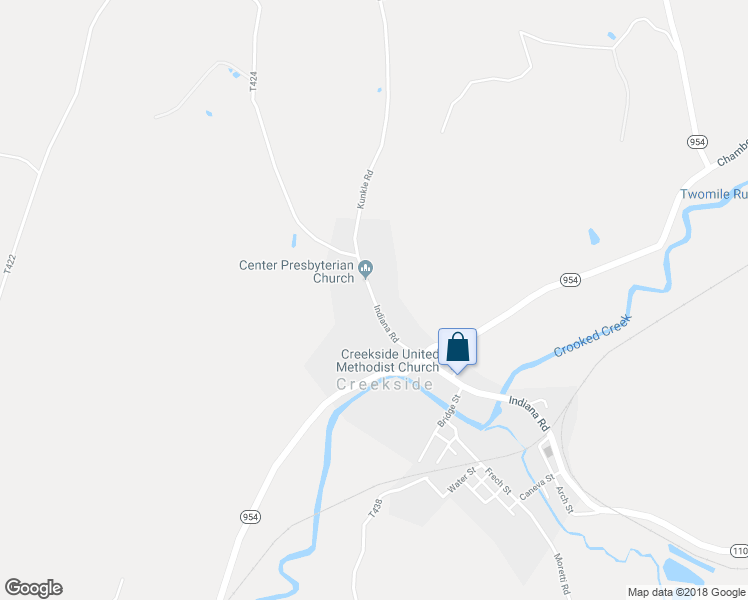 map of restaurants, bars, coffee shops, grocery stores, and more near 717 Indiana Road in Creekside